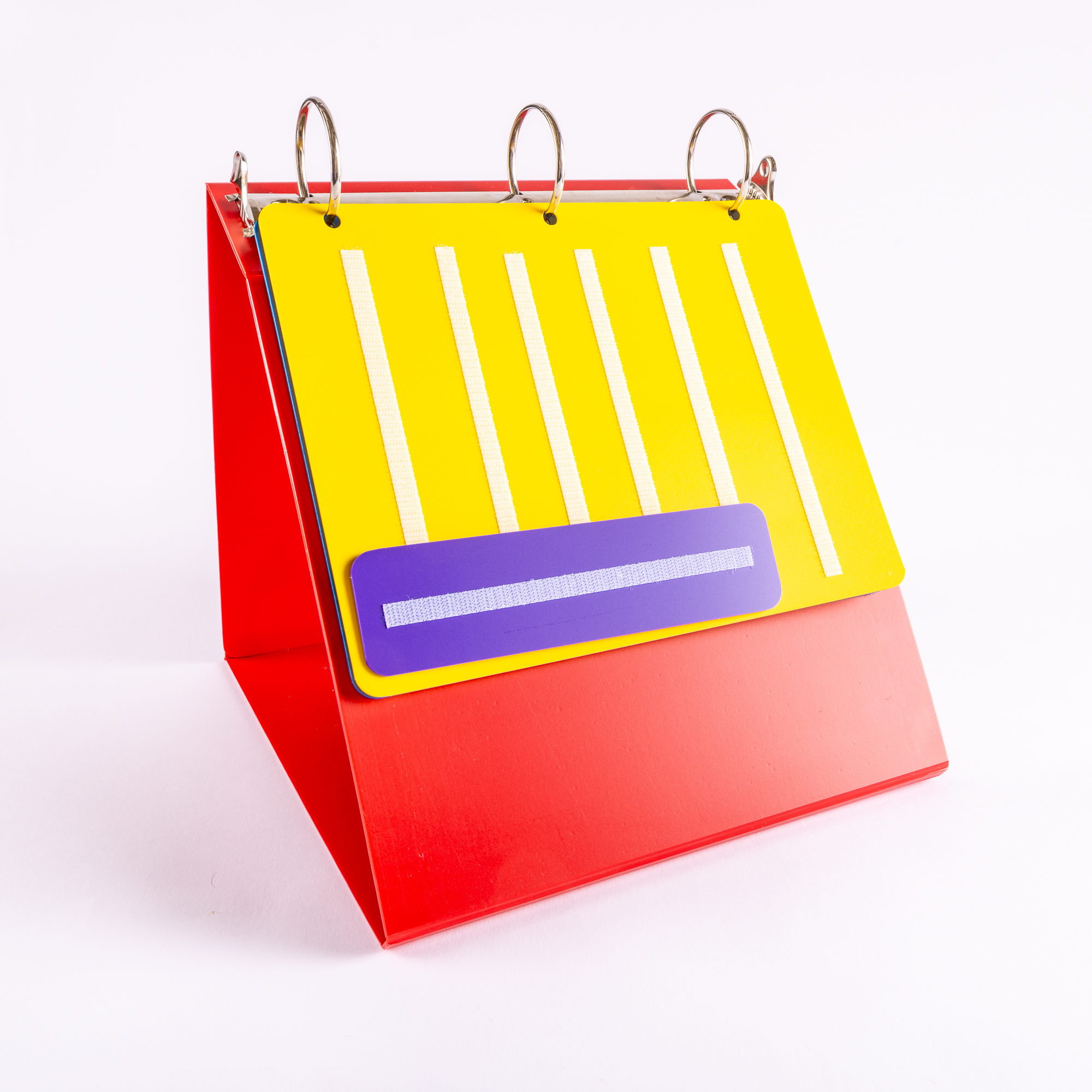 Activity Binder-Red with yellow and blue ACB with purple LSEN 2000ppi-2039 PECS® Activity Board