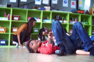 child in classroom