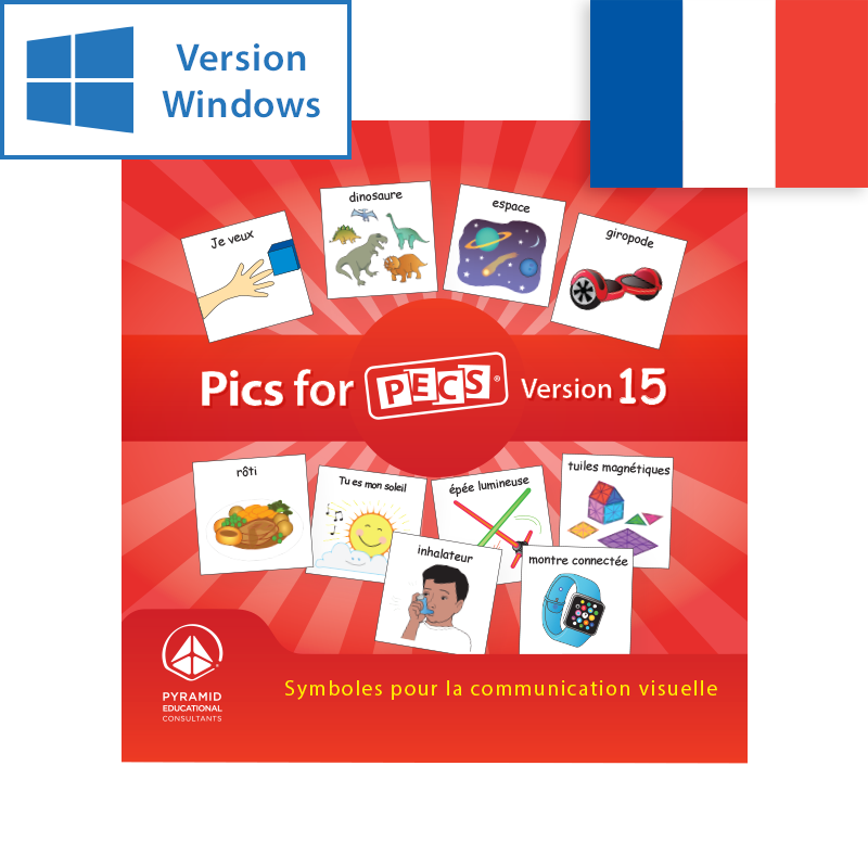 Pics for PECS® Version 15 Download - FRENCH (for Mac) Pics for PECS<sup>®</sup> Version 15 Download - FRENCH (for Windows)